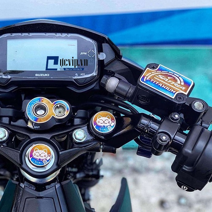 Raider, Satria -Tem Dán Ổ Khóa Titanium