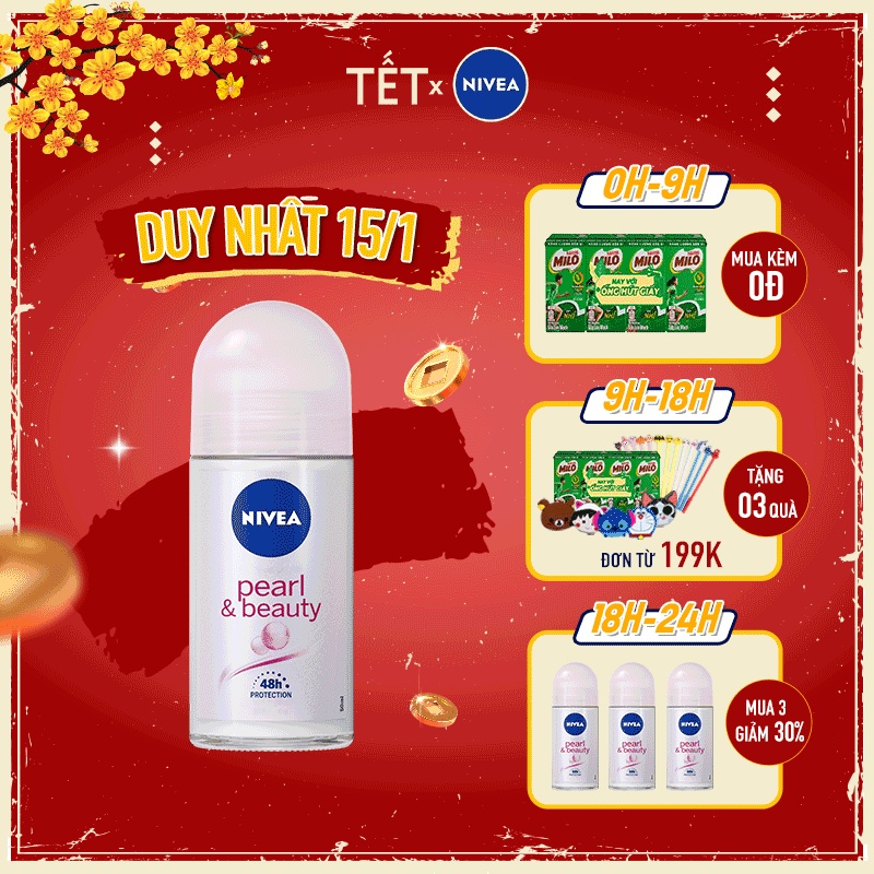 Lăn ngăn mùi Nivea ngọc trai đẹp quyến rũ (50ml) 83735