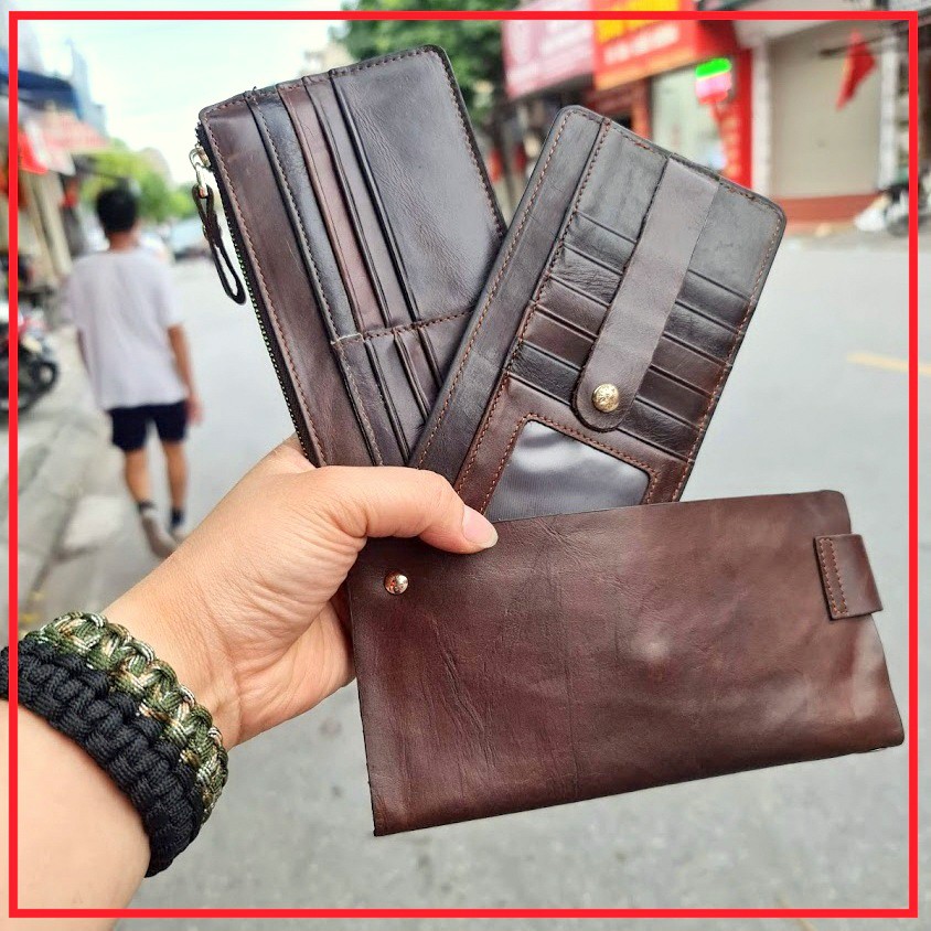 Ví clutch da bò - Ví da bò cầm tay G213