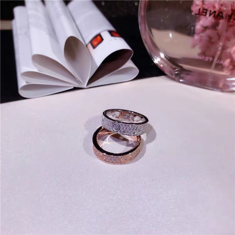Nhẫn Cặp Đính Đá zircon Sang Trọng Phong Cách Hàn Quốc Nhật Bản
