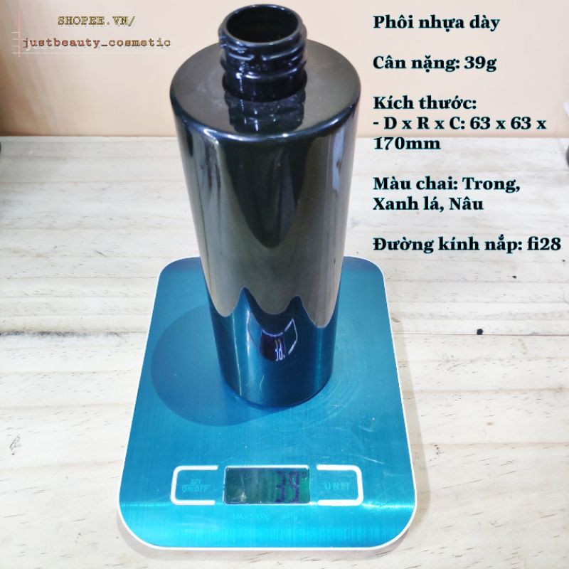 CHAI LỌ NHỰA CHIẾT DẦU GỘI XÀ PHÒNG DUNG DỊCH SÁT KHUẨN 500ML TRONG SUỐT NÂU XANH LÁ có vòi nhấn nắp xịt phun sương