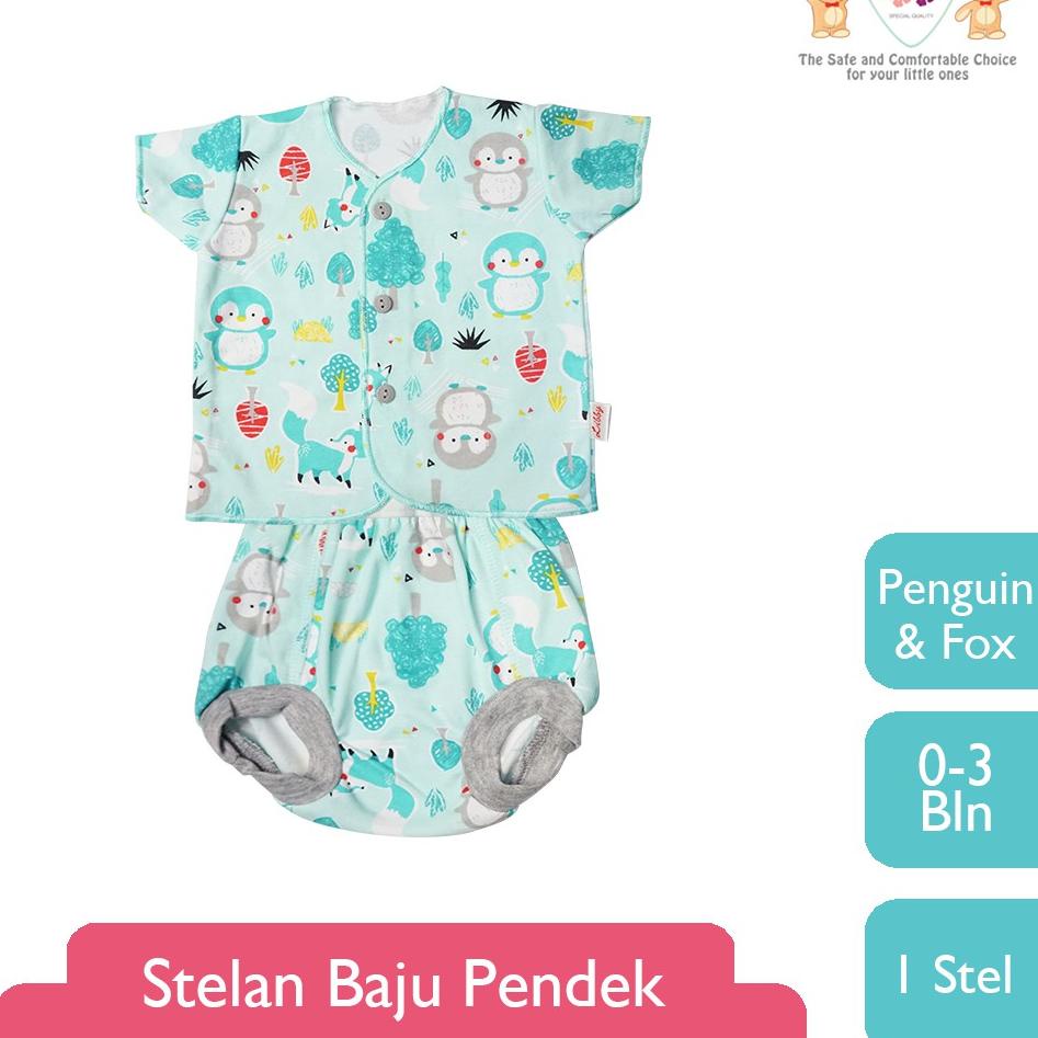 Bộ Quần Áo Ngắn Tay LIBBY 1 STEL - Bài Hát Pop Của Lollaby Motif (1 Lít)