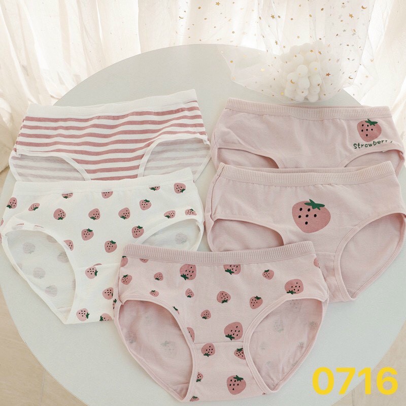 Quần lót hình quả DÂU siêu đẹp freesize cho các nàng từ 45 - 58kg