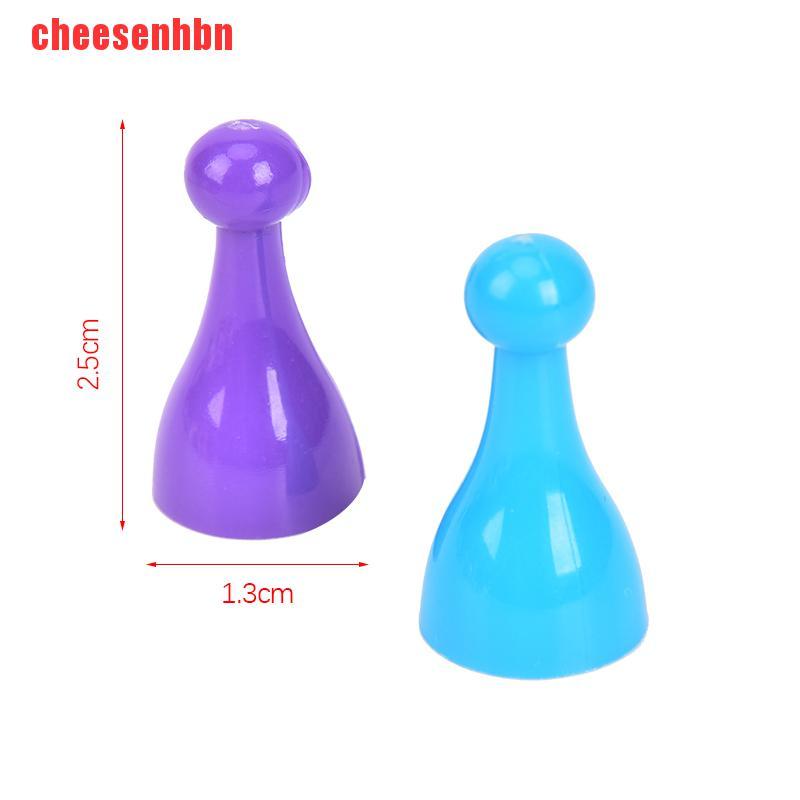 [cheesenhbn]10Pcs Plastic Chess Pawn Pieces Board Card Games Halma Multi-colors Accessories