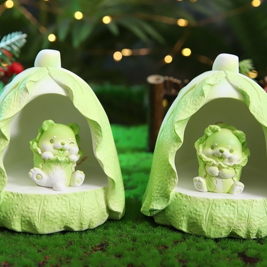 [Hàng sẵn] Đèn trang trí hình bắp cải nhỏ vui vẻ - Đèn LED Decor trang trí phòng - Làm quà tặng