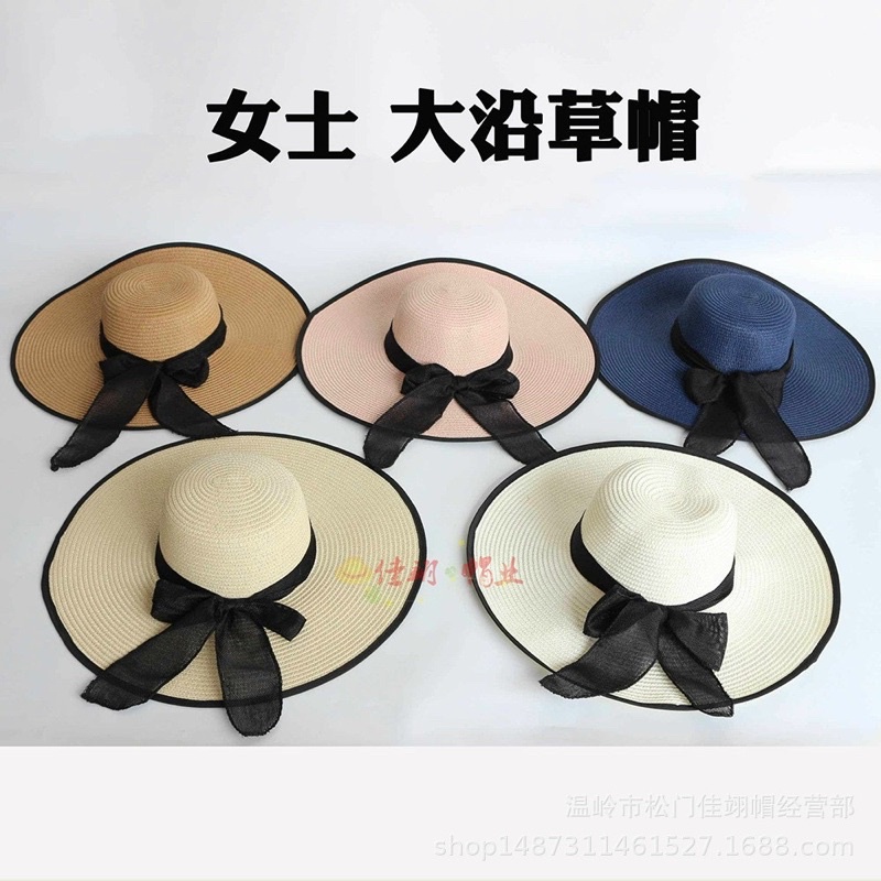 Mũ Cói Đi Biển Vành RộngFREESHIPVành Đại Có Viền Thắt Nơ