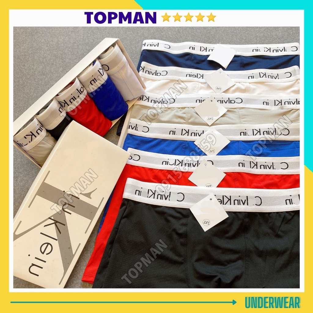 Quần lót nam thun lạnh Cal siêu phẩm - Sịp xì đùi nam boxer sexy mềm mịn, thoáng mát | TOPMAN