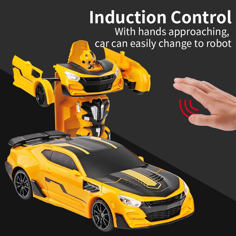 Robot biến hình điều khiển từ xa HDY đồ chơi biến hình thành người máy dành cho bé