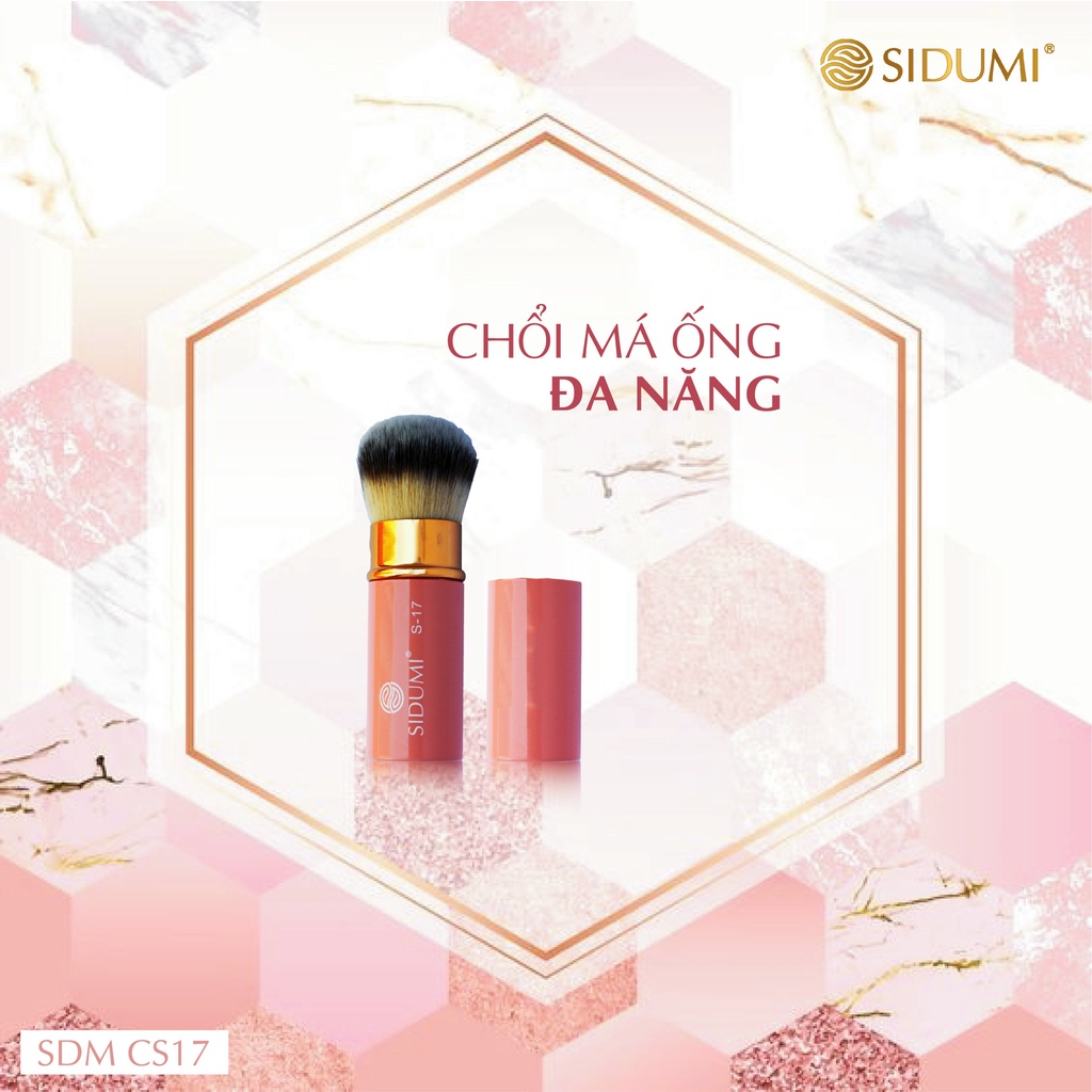 Cọ đánh má hồng Sidumi đánh phấn phủ đa năng siêu mềm chính hãng Hàn Quốc túi 1 cây SDM CS17