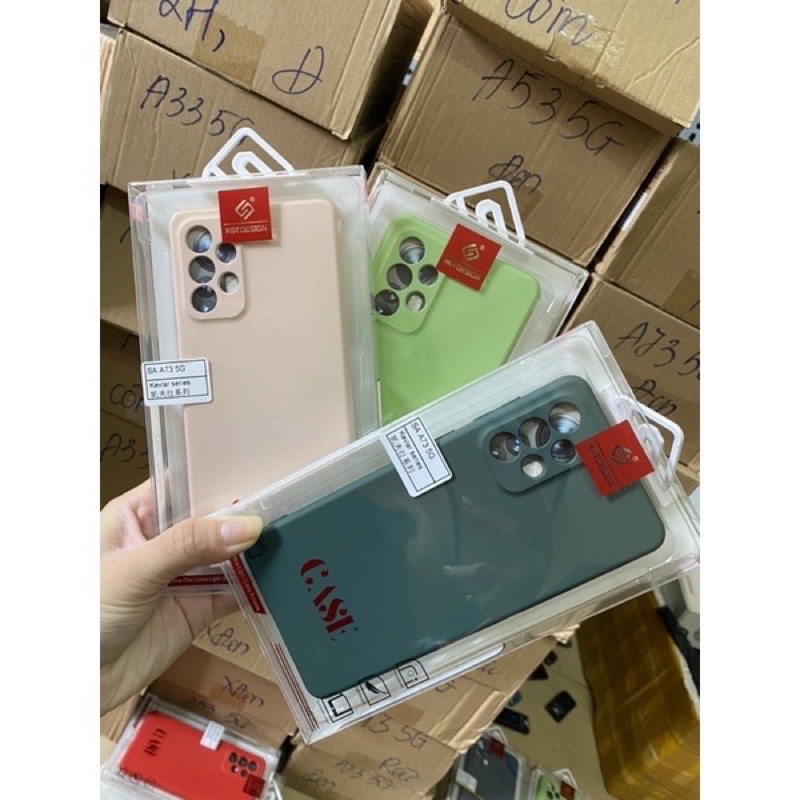 Ốp lưng KST Desing dẻo màu chống bẩn cho Samsung A13 4G, A23, A33, A53, A73 5G bảo vệ cụm camera màu siêu đẹp