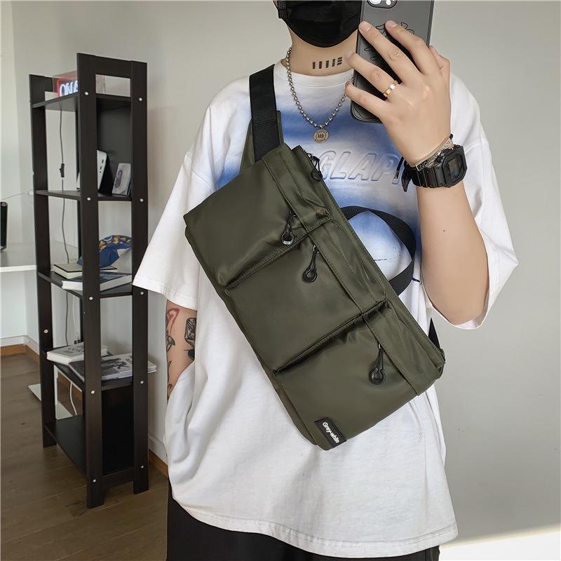 Túi Đeo Chéo Ngực Cỡ Lớn Bằng Nylon Thời Trang Hàn Quốc Cho Nam