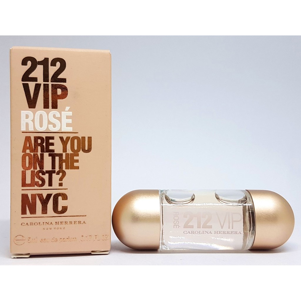 Nước hoa mini nữ 212 VIP ROSE NYC CAROLINA HERRERA Eau de Parfum chai 5 ml chính hãng