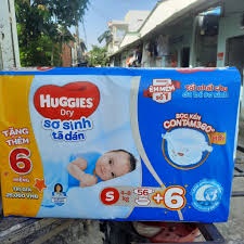 Bỉm Huggies dán S56 miếng S88 miếng dành cho trẻ (4-8kg).