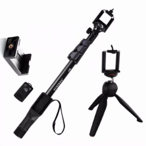 Gậy chụp hình tự sướng bluetooth cao cấp 1288 kèm chân đa năng | BigBuy360 - bigbuy360.vn