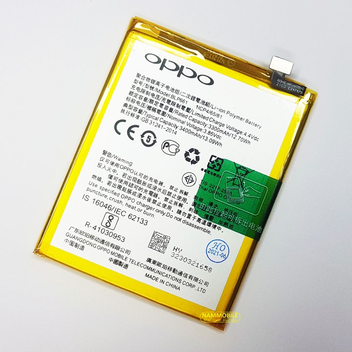 Pin Oppo A3, F7, R15 BLP661 3400mAh Zin + Tặng Keo Dán Pin-FREESHIP