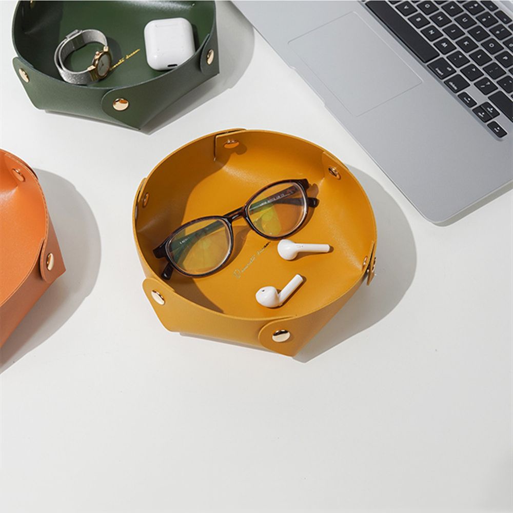 Hộp Da PU Đựng Chìa Khóa/Trang Sức Để Bàn Nhiều Màu Sắc Phong Cách Bắc Âu