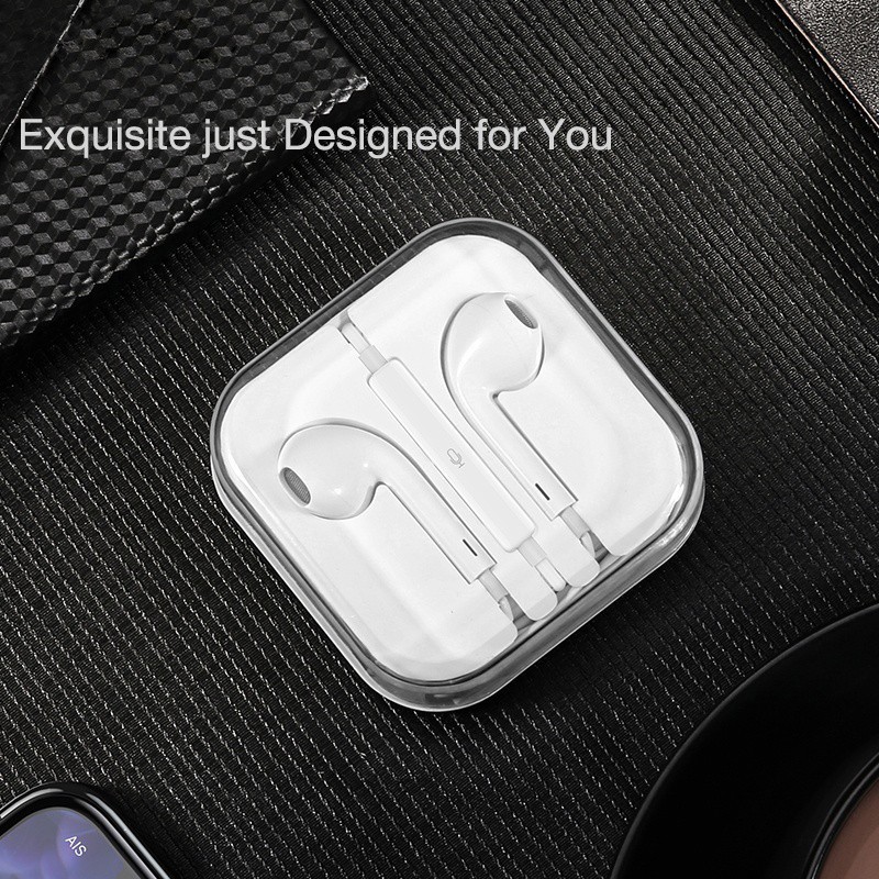 Tai nghe có dây Giắc cắm 3,5mm Loa siêu trầm Âm nhạc Chạy Tai nghe Dành cho iPhone Android