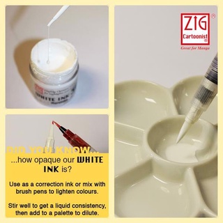 [ TAIPOZ ] - MỰC ZIG WHITE INK 30