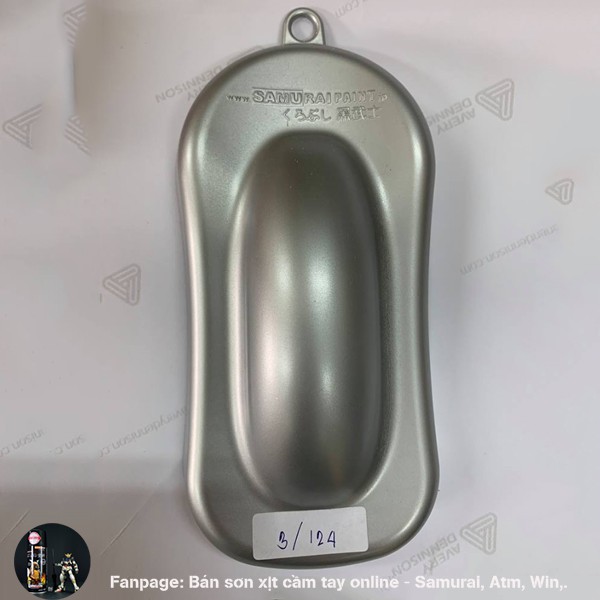 Sơn màu nền bạc Samurai 124 - Dòng sơn xe máy, oto giá rẻ, độ bền cao
