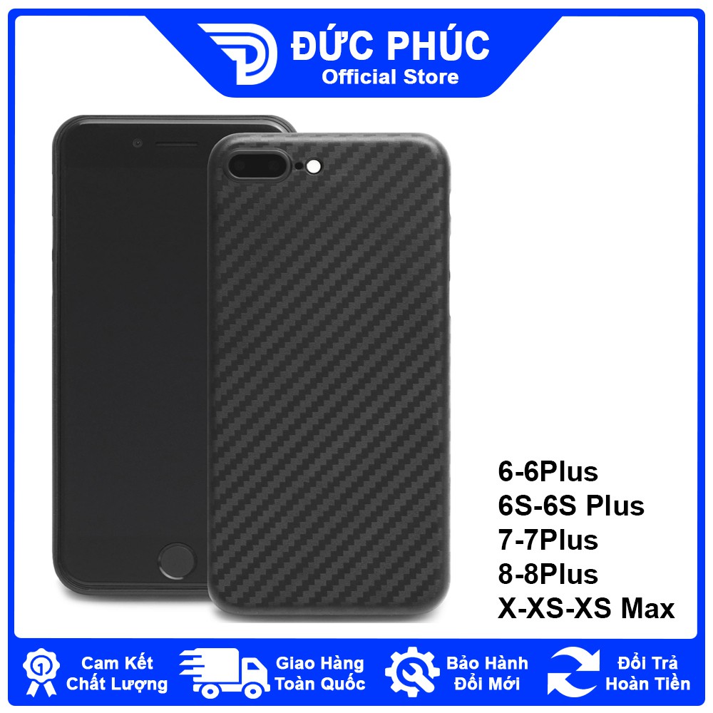 ỐP LƯNG ĐIỆN THOẠI Silicone Vân Carbon Dẻo, cho các dòng iPhone 6,6S,6Plus,6S Plus,7,8,7Plus,8Plus,X,XS,XS Max