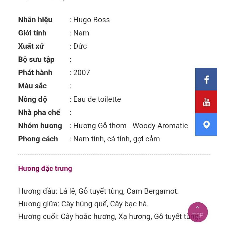 Nước hoa nam HuGo Boss XY chính hãng Mỹ