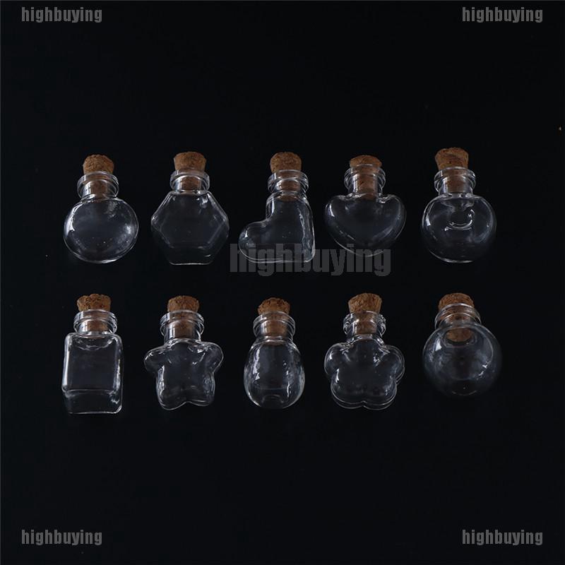 Mặt Vòng cổ Hình Lọ Điều Ước Bằng Kính Và Nút Bần