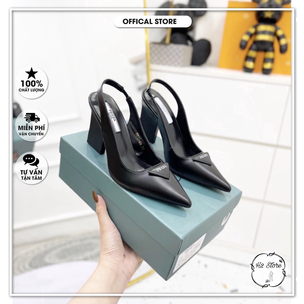 👠👟 Sandal prada gót dẹt quai sau fullbox ⚡