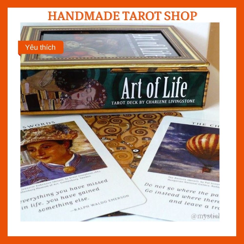 Rất đẹp cực nét - Bộ bài Art of Life Tarot Handmade [size Oracle]