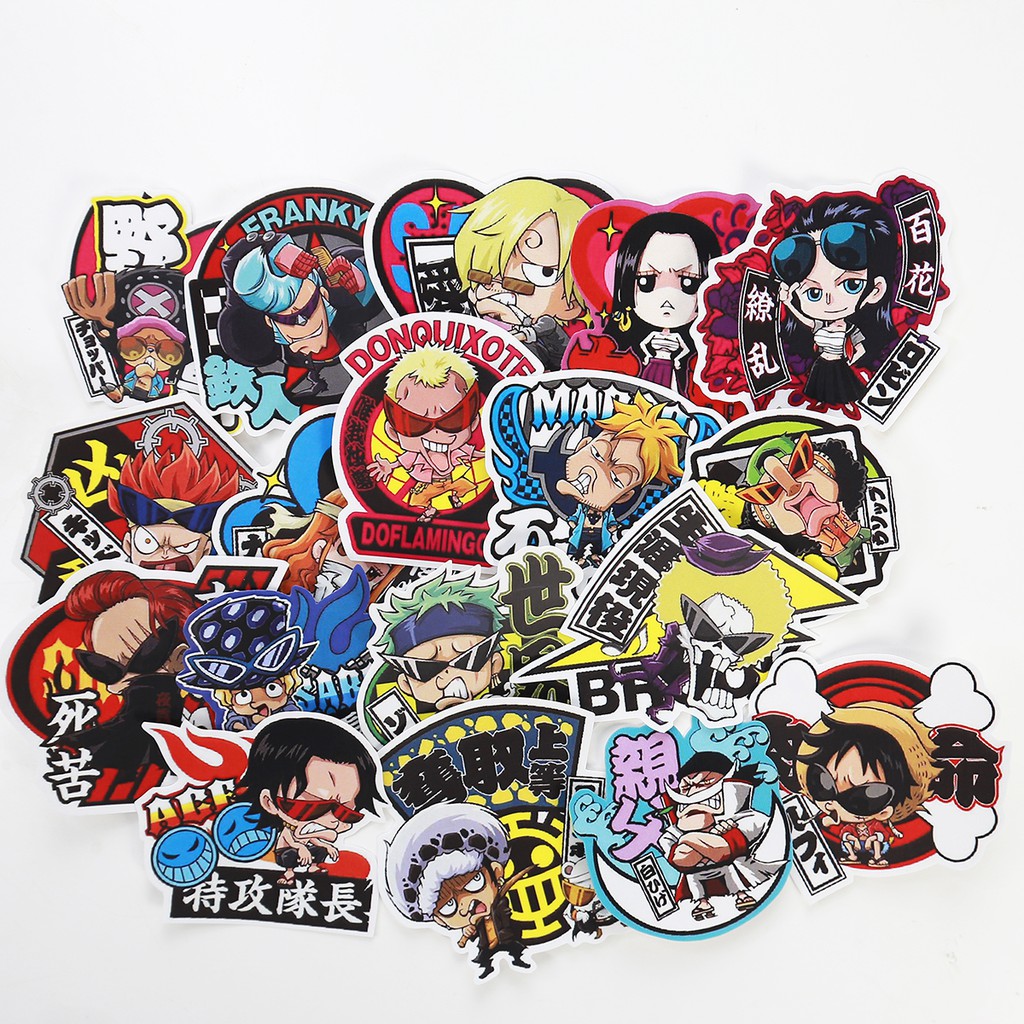 Sticker full Onepiece set hơn 200 hình dán trang trí planer, scrapbook,.. size nhỏ 3-5cm