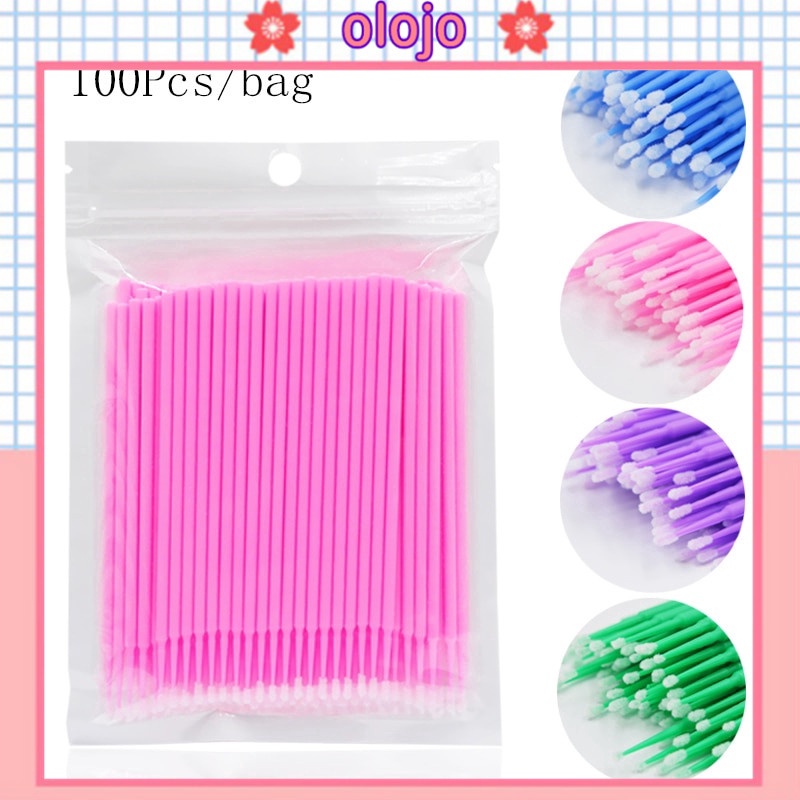 ⚜️Set 100 cọ đầu nhỏ dùng chuốt mascara hỗ trợ nối mi dùng một lần trang điểm cá nhân