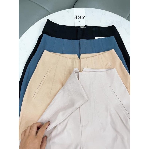 Quần baggy mẫu mới túi xẻ sang chảnh vải chanel-288