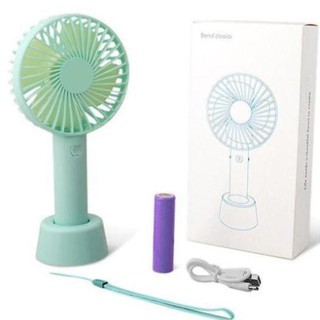 Quạt cầm tay 4 cánh pin sạc ss2 n9 có đế để bàn