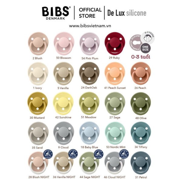 TY GIẢ BIBS DELUXE SILICONE CHO BÉ 0-3Y (TY BIBS DELUX)