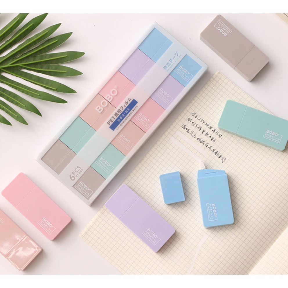 Bút xoá kéo ruột 5m tông màu pastel giá cho 1 cây