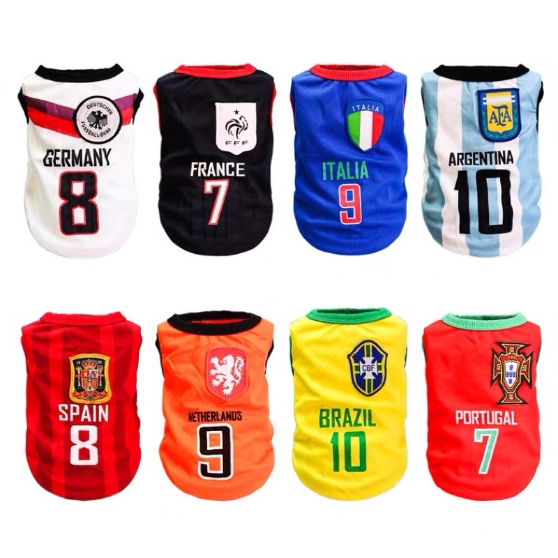 áo ba lỗ cầu thủ thể thao các mẫu cho giống chó lớn