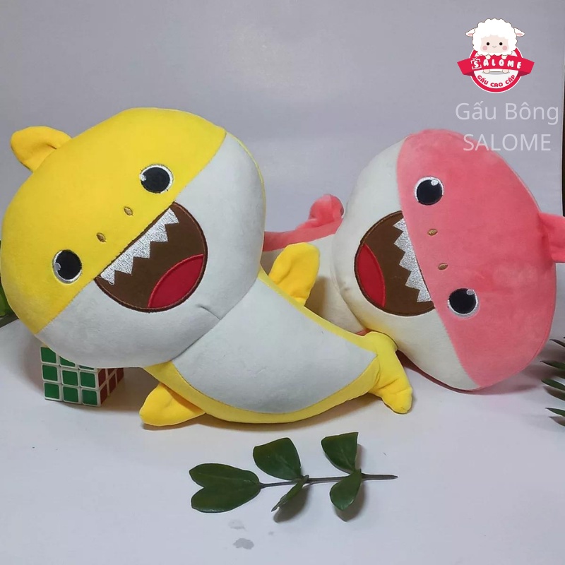 Gấu Bông Cá Mập Baby Shark Cute SALOME, Thú Nhồi Bông Cho Bé