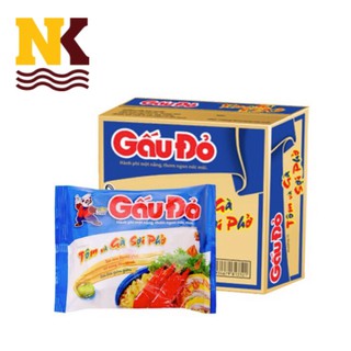 Mì gấu đỏ tôm và gà sợi phở 63g x 30 gói
