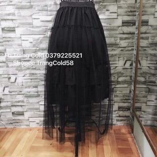Chân váy voan tầng