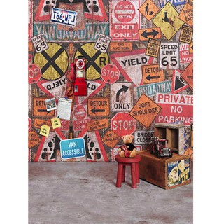 Nền Vải Tường Nghệ Thuật Graffiti Kích Thước 5X7Ft Cho Studio 