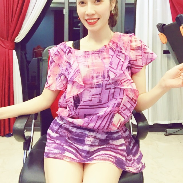 combo 3 áo voan hàn nhiều mẫu lẫn lộn hình ảnh thật