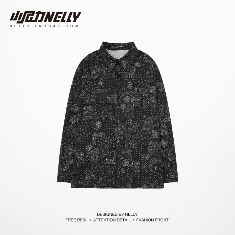 Aó Sơmi dài tay Nelly : Mẫu HỌA TIẾT