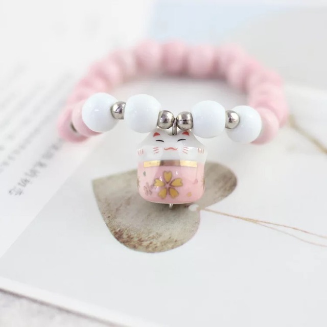 Vòng tay mèo may mắn / vòng tay phong thuỷ