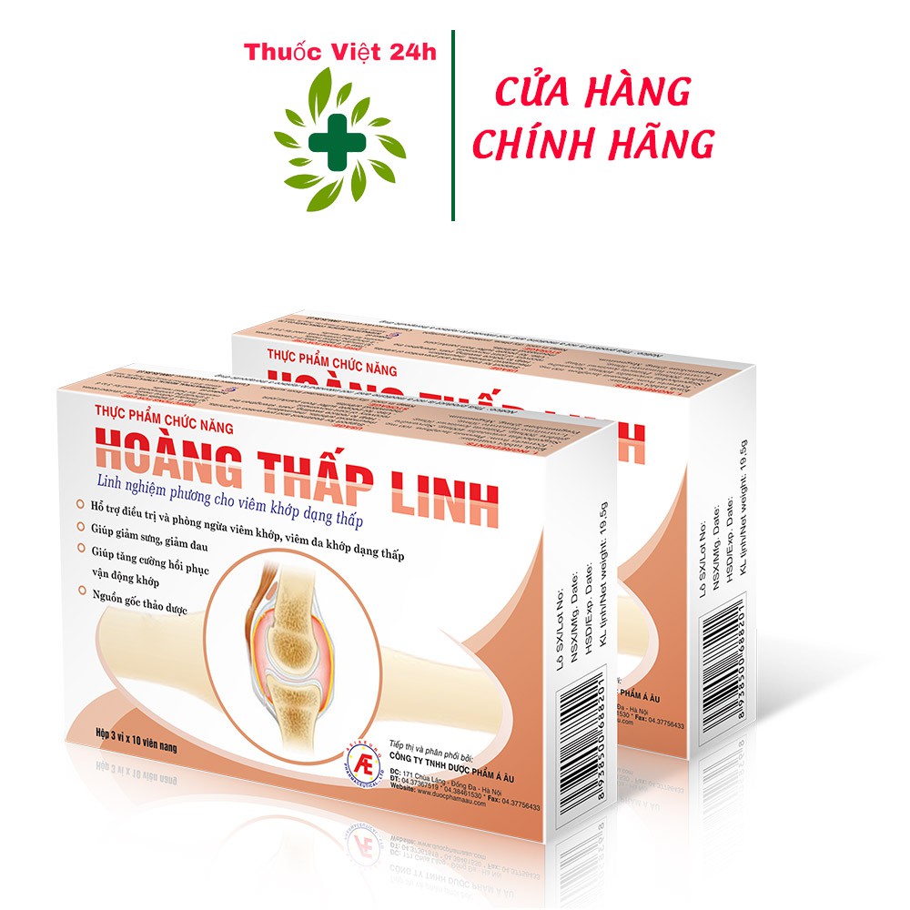 Hoàng Thấp Linh - Hỗ trợ điều trị và phòng ngừa viêm khớp, viêm đa khớp dạng thấp, thấp khớp