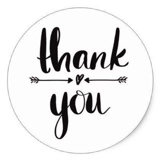 700 Tem dán Thankyou kích thước 4cm
