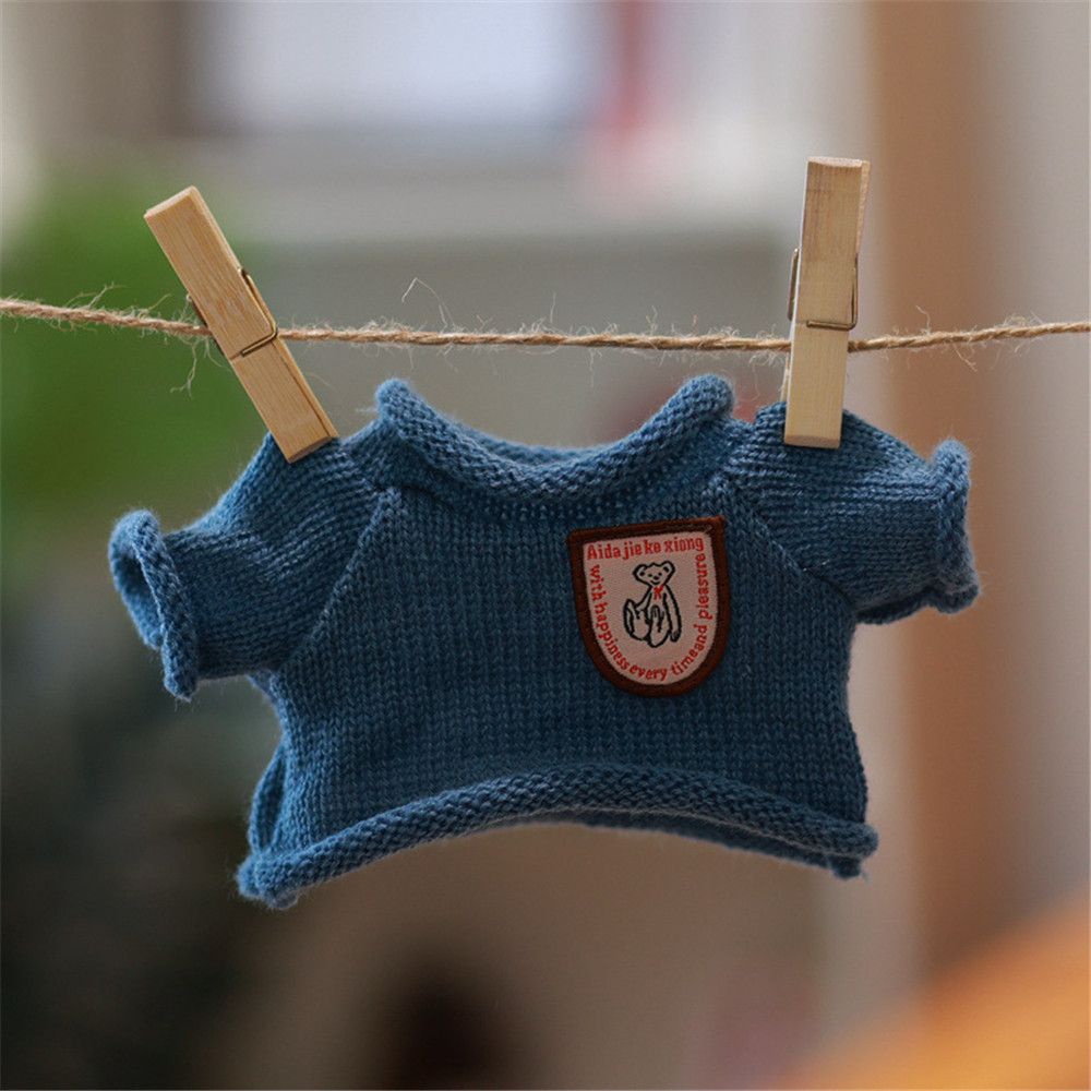 Đồ chơi búp bê mặc áo len có mũ trùm đầu mini dễ thương