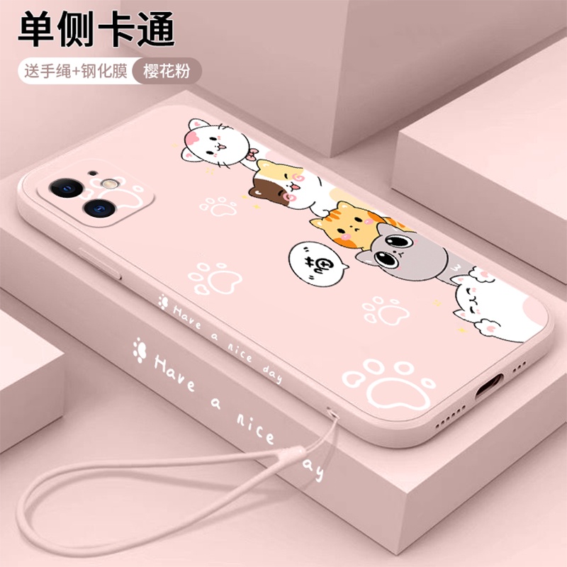 Ốp điện thoại QIANZI silicon kiểu mèo dễ thương thích hợp cho Iphone 11 11 Pro 11 Pro Max 12 12 Pro 12 Pro Max 12