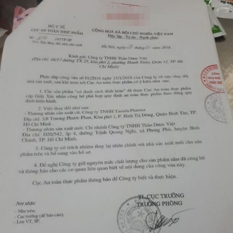 Siro ho ong vàng hộp 30 gói