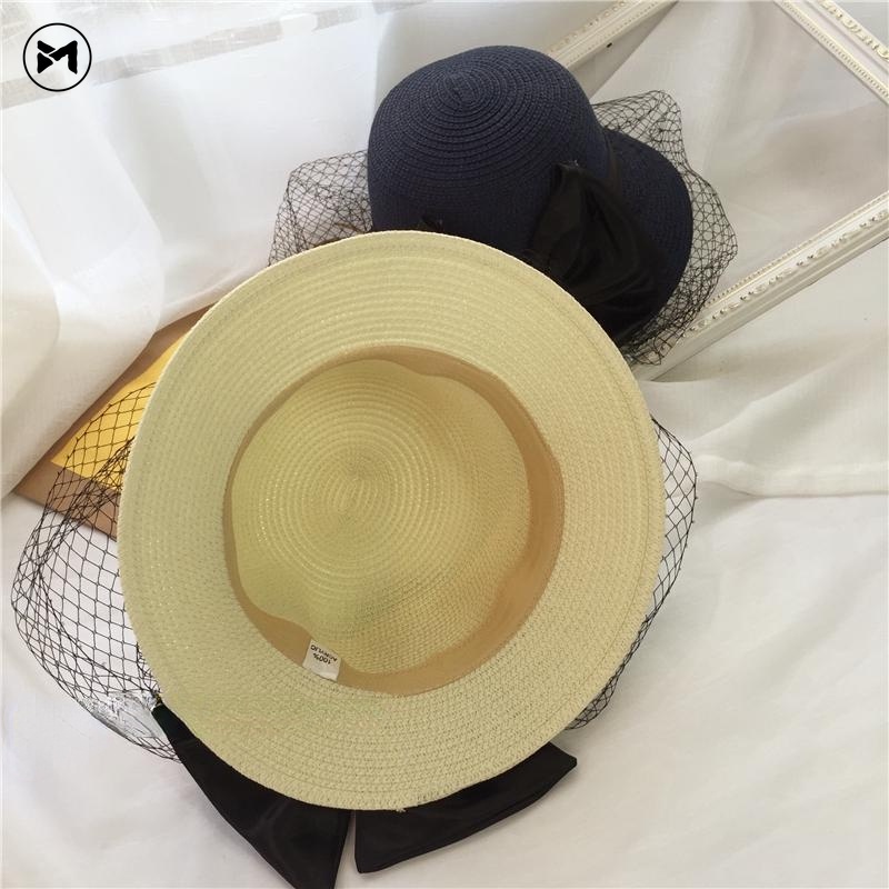 Nón Cói Rộng Vành Phối Nơ Thời Trang Mùa Hè Mới Phong Cách Hàn Quốc Cho Nữ