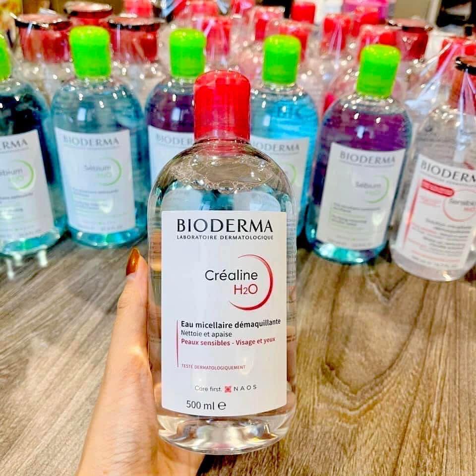 Nước Tẩy Trang Bioderma Créaline H2O 500ml Da Nhạy Cảm Và Da Dầu