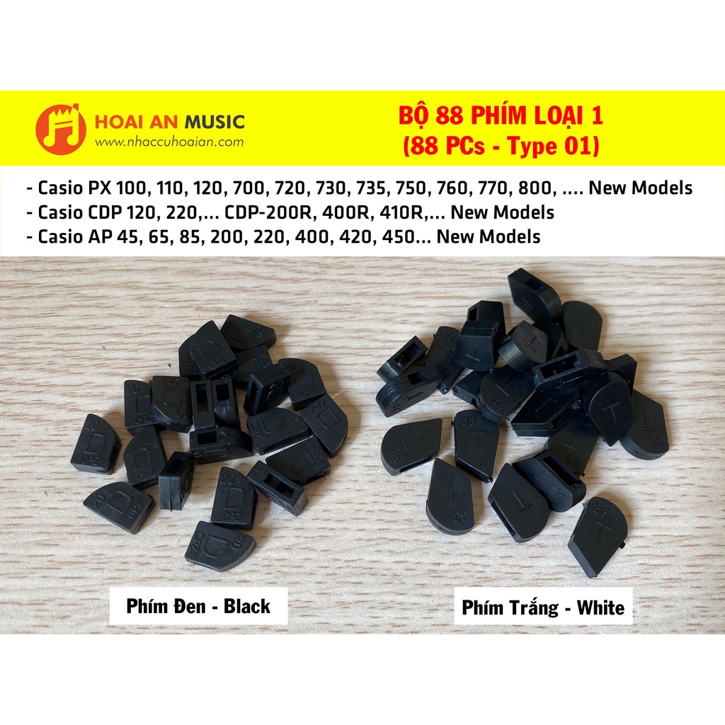 Cao Su Phím Đàn Piano Casio các dòng AP, PX Loại Tốt Nhất